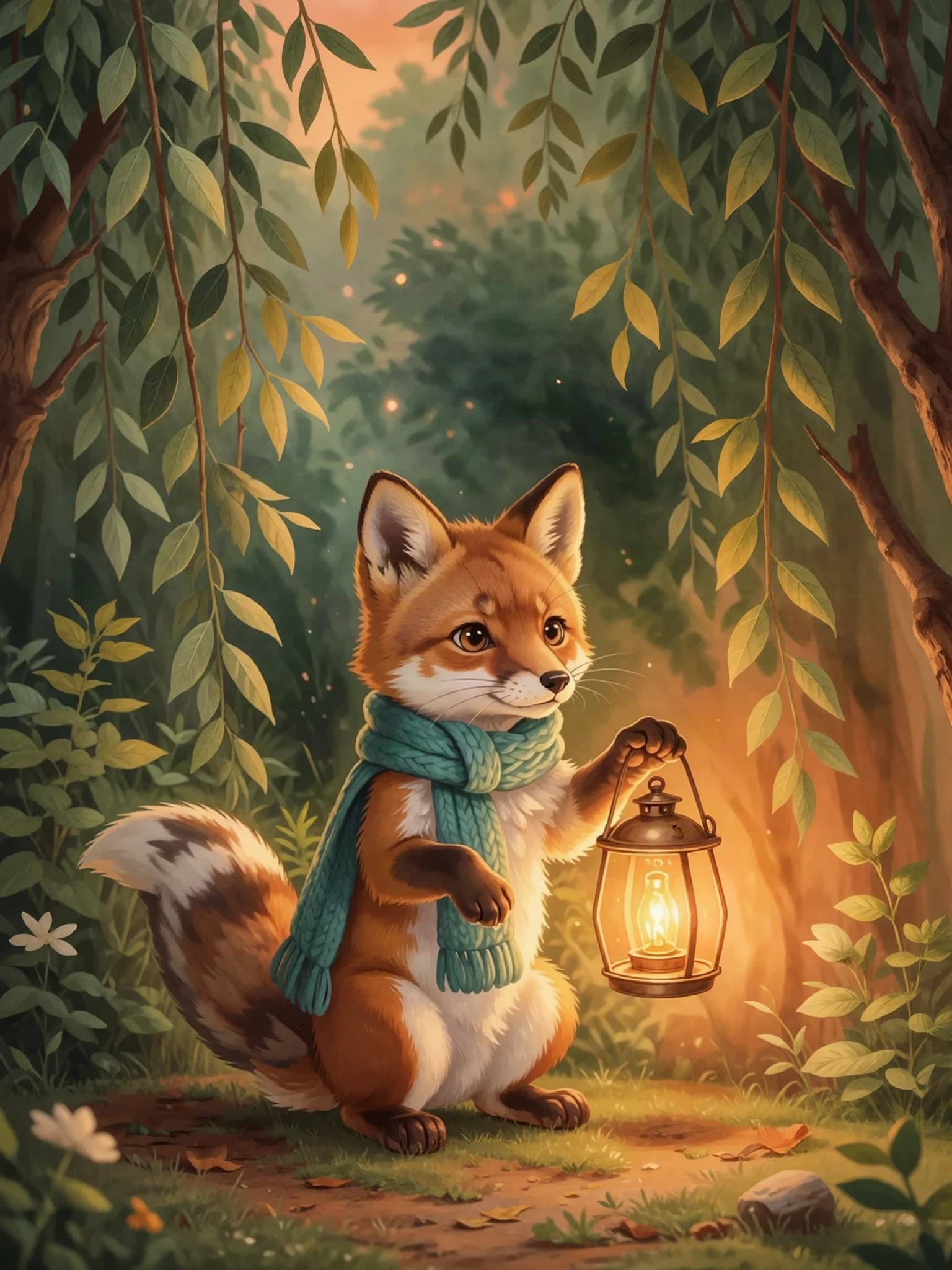 Sample cover artwork for The Lantern in Willow Wood